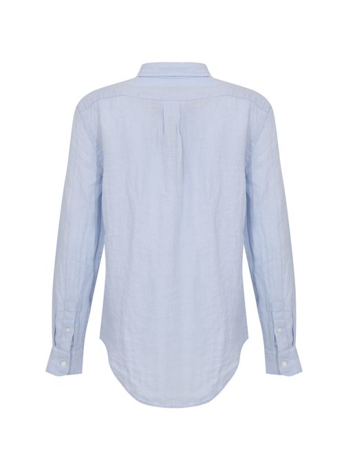 Camicia Polo Pony in lino Blue POLO RALPH LAUREN | 211970730503